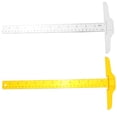 thumbnail image 4 of Healifty 2-Pack Double-Sided Plastic Rulers for Precise Drawing, Drafting, Measuring, and Crafting Tools, 4 of 8