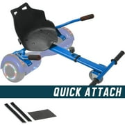 TPS Universal Hoverboard Seat Attachment Hoverboard Go Kart with Adjustable Frame Length Compatible with Most Hoverboard self-stabilizing Scooters for Kids and Adults (Blue)