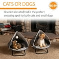 thumbnail image 5 of K&H Pet Products Hooded Elevated Cozy Cot Gray Small 19 Inches, 5 of 8