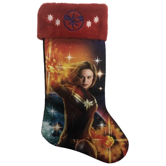 Captain Marvel Emblem Holiday Christmas Stocking