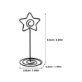 thumbnail image 2 of BESTYASH 8Ud Sujetadores De Estrella En Metal Negro Para Firme Y Duradera, 2 of 8