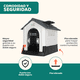 thumbnail image 5 of Casa para Perro Mediano, Chico y Pequeño | Refugio Térmico con Puerta Metálica Abatible | Impermeable, Ventilada y Resistente | Uso Interior y Exterior | Gris, 5 of 8