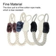 thumbnail image 4 of pitrice 2 Pieces Cotton Door Pull Replacement Tear-resistant Flexible Pet Rope Teething Baby Safety Rope Handle Accessories Black, 4 of 9