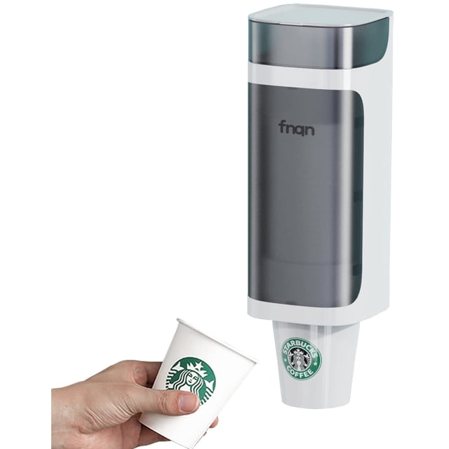 Dispensador de vasos Sooyee para fondo plano o cónico de 90 ml a 180 ml