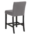 thumbnail image 5 of New Classic Furniture Celeste Solid Wood Counter Chairs in Gray (Set of 6), 5 of 7