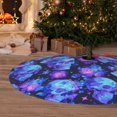 thumbnail image 5 of KLL 48" Christmas Tree Skirt Skull flower star sky Xmas Tree Skirts Mat for New Year Xmas Holiday Party Indoor Outdoor Home Decoration, 5 of 5
