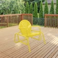 thumbnail image 2 of Northlight Outdoor Retro Metal Tulip Glider Patio Chair, Yellow, 2 of 4