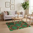 thumbnail image 3 of ODIKA 4'x6' Washable Area Rug Motifs Hockey Shaped Artificial Theme Football Soccer Field Playful for Home Office, Under Desk, Non-Slip Chair-Friendly, Flatwoven, 3 of 7