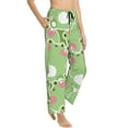 thumbnail image 2 of Uemuo Cute Frog2 Pattern Women's Wide Leg Palazzo Lounge Pants with Pockets Light Weight Loose Comfy Casual Pajama Pants-Medium, 2 of 9