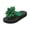 Dark Green, variant on HTHLVMD Women's Flower Wedge Flip Flops, 3d Floral Sandals for Women 2026 Dressy Flatform Thongs Flip Flops Summer Beach Vacation Fashion Casual Flip Flops Elegant Flower Trim Slippers, Beige 5.5