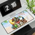 thumbnail image 3 of Bulldog Hello Summer with Sunglasses and Surfboard Tropical Vibes Desk Mat Full Keyboard Mouse Pad Dog Lover Gifts Idea Large Mousepad - 00007, 3 of 5