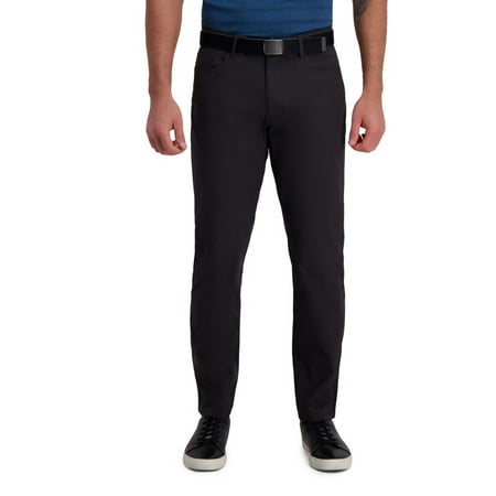 Men's Haggar® Active Series Travel Slim-Fit 5-Pocket Ripstop Pants Color: Lead Size: 30X32