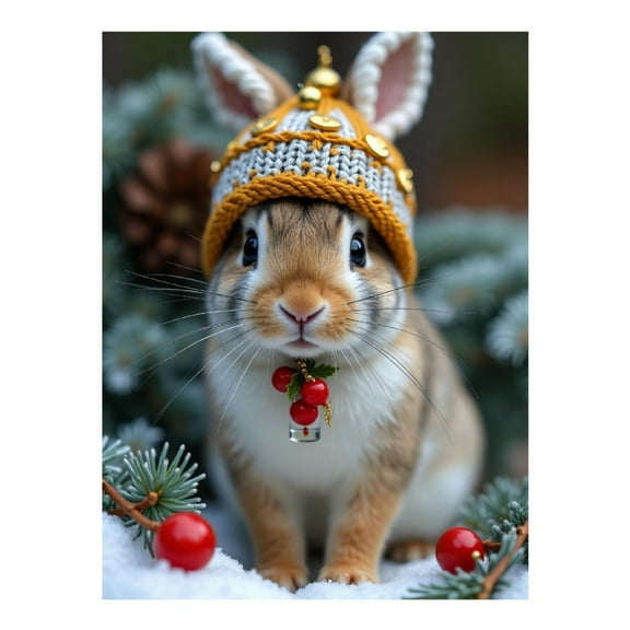 Diamond Art Kit for Adults, Classic Bunny Print No.78 Diamond Painting for Adults Beginners, 5D DIY Diamond Art Painting Kits, Colorful Diamond Painting Craft for Home Decor 12x16