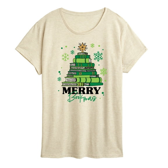 Instant Message - Merry Bookmas Short Sleeve Graphic T-Shirt