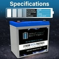 thumbnail image 3 of Batterie Lithium 12V 55AH de Remplacement pour GH12480 DG12-45UTR CF-12V55, 3 of 6