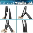 thumbnail image 6 of Yeahmol 3pcs Front & Rear Windshiled Wiper Blades Fit For Nissan Rogue Select 2015-2014, 26" 14" 12L, Universal J U Style for Front and Rear Window, Pack of 3, Y17Z967S, 6 of 8