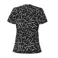 thumbnail image 4 of Naloa Numbers Print T-Shirts Short Sleeve V Neck Tees for Women Fashion Tops Trendy Lightweight Soft Casual Summer Outfits Clothes, 4 of 5