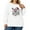 White, variant on Women's Plus Size Christmas Printed Sweatshirt, Long Sleeve Casual Pullover Top, SANTA'S FAVORITE HOTMESS Graphic Fashion Hoodie,Pink,4XL