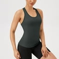 thumbnail image 7 of CFLVAEK Racerback Tank Top for Women Athletic Crewneck Fitted Tanks Casual Sleeveless Shirts Solid Color Basic Tank Tops Gray M, 7 of 7