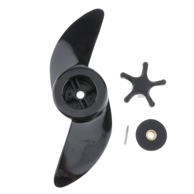 Mini Hélice de 2 / Hélice Fuera Borda / Hélice Repuesto para Sistema de Barco Eléctrico T34, Longitud Total 23.5cm Baoblaze Palas de hélice de barco