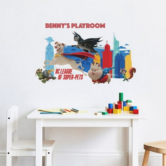 DC Super Pets Peel & Stick Giant Wall Decals