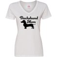 thumbnail image 3 of Inktastic Dachshund Mom Women's V-Neck T-Shirt, 3 of 5