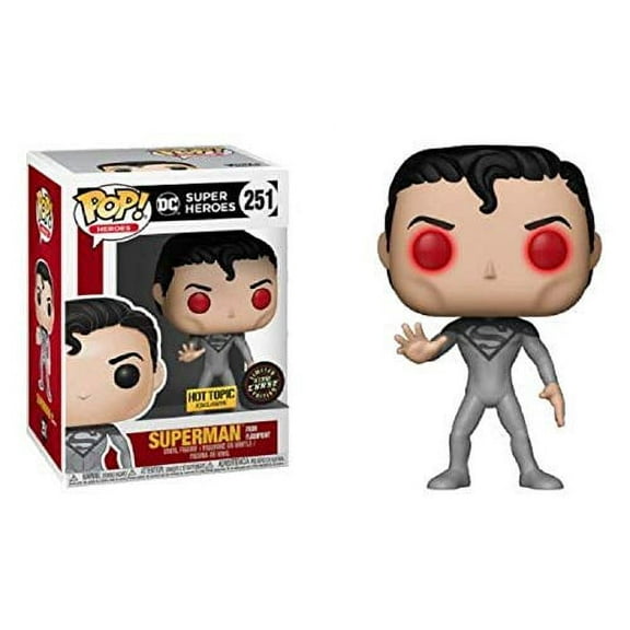Funko Pop! DC Super Heroes Superman Flashpoint Glow in The Dark Exclusive GITD Chase Vinyl Figure #251