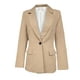 thumbnail image 3 of Saco largo de Mujer Elegante Atemporal Beige Mediana, 3 of 3