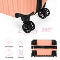 thumbnail image 4 of OYEAL 2 Piece Luggage, Luggage Sets 14in + 20in with ABS Hardside, Lightweight Suitcase Set of 2 with 360° Mute Spinner Wheels, Rose Golden, 4 of 9