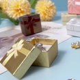 thumbnail image 7 of 48 Pcs Cardboard Ring Gift Boxes with Ribbon Bows - 1.57x1.57 Inches Small Square Jewelry Boxes, Assorted Colors, Removable Tray, Fabric-Lined Interior, Ideal Gift for Her/Him, 7 of 7