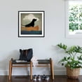 thumbnail image 3 of Art.com Black Dog Canoe Ride Art Print by Ryan Fowler, Black Frame Wall Art, 29" x 29", 3 of 5