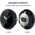 thumbnail image 4 of 3-Piece Case for Google Google Pixel Watch,Hard PC Frame Scratch and Impact Resistant Protective Cover with Tempered Glass Screen Protector for Google Google Pixel Watch 41mm Accessories, 4 of 7