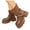 Brown, variant on Fall Platform Mid Calf Combat Boots for Women 2025 Fashion Leather Chunky Heeled Pull on Winter Short Riding Ankle Booties