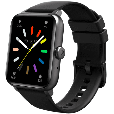 3Plus MIO Men Women's Smartwatch (GunMetal)- with Answer, Make calls/ Heart Rate/ Sleep Monitor/ Notifications/ Assisted GPS/ IP68 Water Resistance/ 100+ Workouts/ Activity Tracking/ iOS & Android