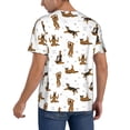 thumbnail image 2 of Picia German Shepherd Dog Pattern Mens Polo Shirts Quick Dry Short Sleeve Golf T Shirt Performance Moisture Wicking Casual Workout Baseball T-shirt-Medium, 2 of 7