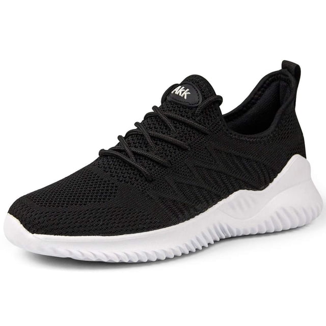 Zapatillas Akk Lady Slip de malla transpirable para correr, negras, para mujer 9