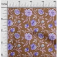 thumbnail image 2 of oneOone Polyester Spandex Brown Fabric Floral Sewing Craft Projects Fabric Prints By Yard 56 Inch Wide, 2 of 4