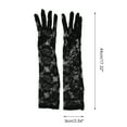 thumbnail image 3 of Unique Bargains 1 Pair Sunblock Mittens Rose Long Sun Block Driving Gloves for Women Black, 3 of 5