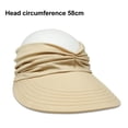 thumbnail image 2 of Sombrero para el sol para mujer, gorra con visera de playa con ala ancha para deportes, playa, golf, senderismo, gorra superior vacía para deportes al aire libre, 2 of 5