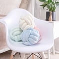 thumbnail image 2 of Knot Ball Pillows,Soft Round Knotted Pillow,Handmade Plush Throw Pillows Home Decoration Cushion Pillow for Sofa Bed Couch Floor(8.7 Inch,Pink), 2 of 6