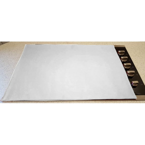 Waterproof Canvas Stove Top / Cook Top Cover & Protector by Penny's Needful Things (White)