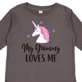 thumbnail image 4 of Inktastic Grammy Loves Me Unicorn Girls Girls Long Sleeve Toddler T-Shirt, 4 of 5
