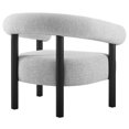 thumbnail image 4 of Armchair Accent Chair, Light Grey Gray, Fabric, Living Kitchen Cafe Bistro Hospitality Restaurant, Modern Contemporary HB36295, 4 of 9