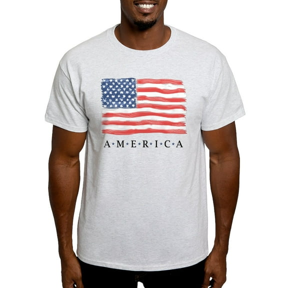 CafePress - American Flag Light T Shirt - Men's Classic Graphic T-Shirt