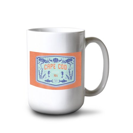 

15 fl oz Ceramic Mug Cape Cod Massachusetts Dockside Series High Tide Dishwasher & Microwave Safe