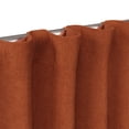 thumbnail image 4 of Mainstays Kids Orange Solid Ribbed Corduroy Blackout Rod Pocket with Back Tabs Single Curtain Panel, Set of 1, 38" W x 84" L, 4 of 8
