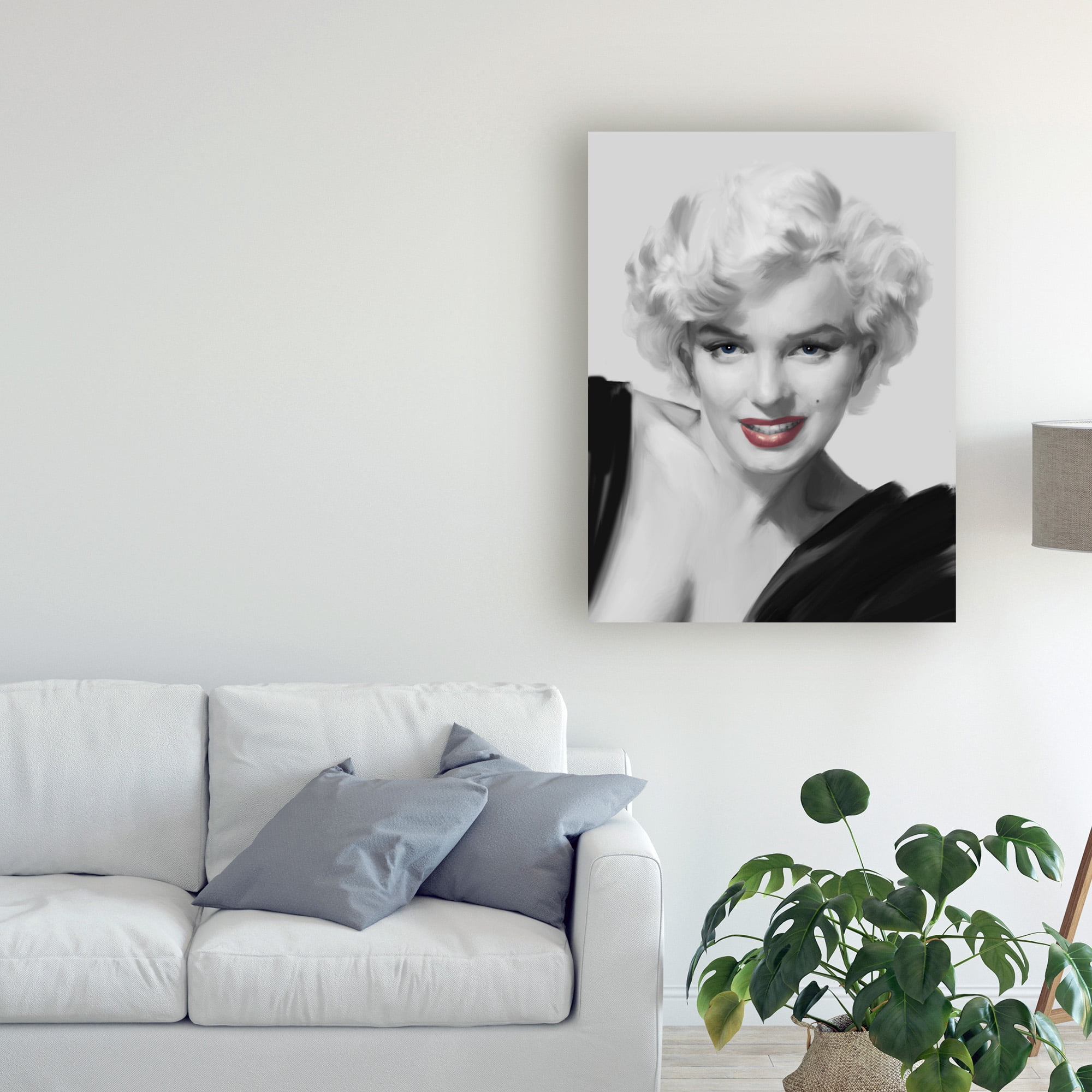 Trademark Fine Art 'The Look Red Lips' Canvas Art by Chris Consani