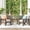 Beige, variant on NATURAL EXPRESSIONS 3-Piece Patio Bistro Set, Patio Conversation Furniture Set with 2 Chairs and 1 Metal Coffee Table, for Backyard,Porch,Poolside, Beige