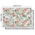 thumbnail image 6 of Set of 4 Floral Bloom Table Mats, Wrinkle Free Heat Resistant Flax Placemats with Butterfly, Bee, and Wildflower Pattern for Farmhouse Dining Decor, 6 of 6