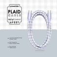 thumbnail image 4 of Liquipel Powertek Pastel Plaid USB-C to USB-C - Purple, 4 of 7
